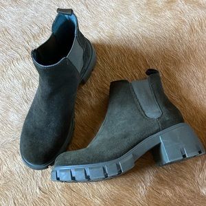 Chunky heel ankle boots